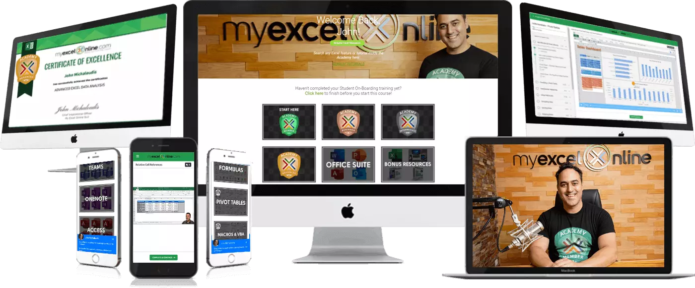 Microsoft Excel Online Courses & Excel Training | MyExcelOnline.com