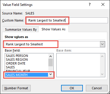 largest to smallest table pivot to Rank Smallest  With Largest Excel Free Tables Pivot