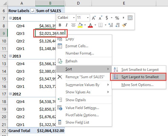 pivot largest smallest to table Free Sort Smallest With Largest Pivot by   Tables or Excel