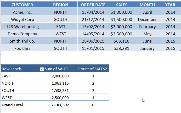 Show Report Filter Pages in a Pivot Table
