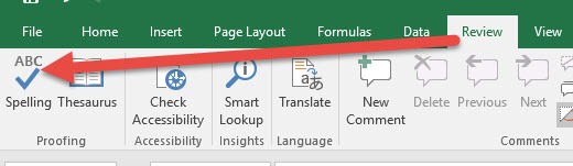 How to Correct Spelling in Excel