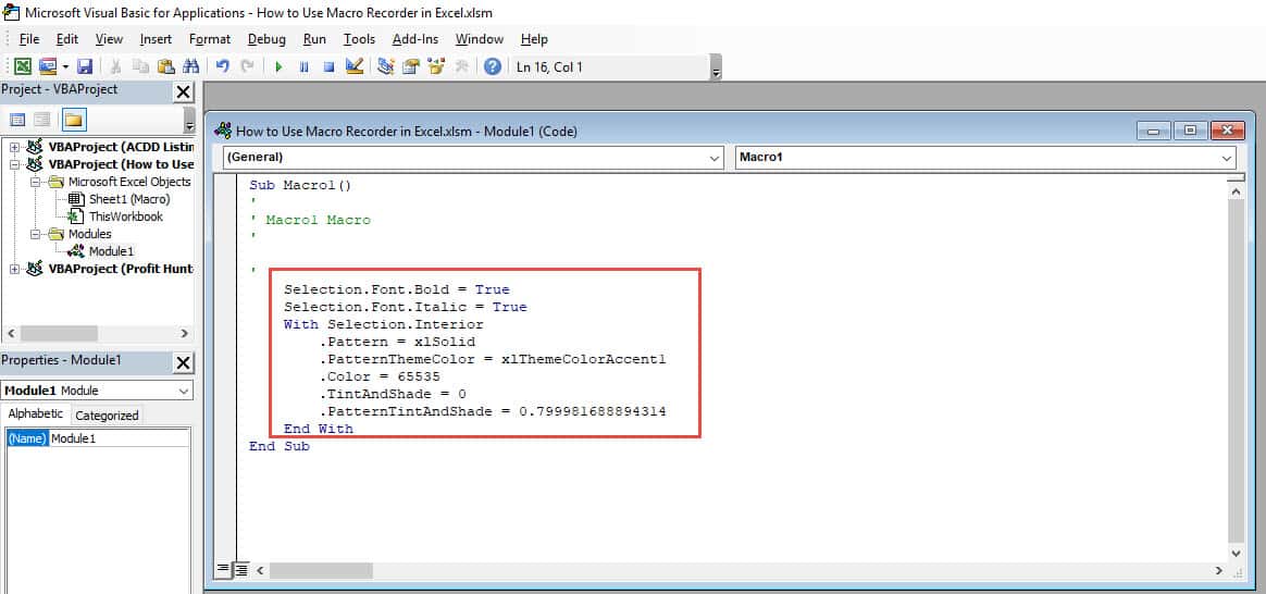 How to Use Macro Recorder in Excel