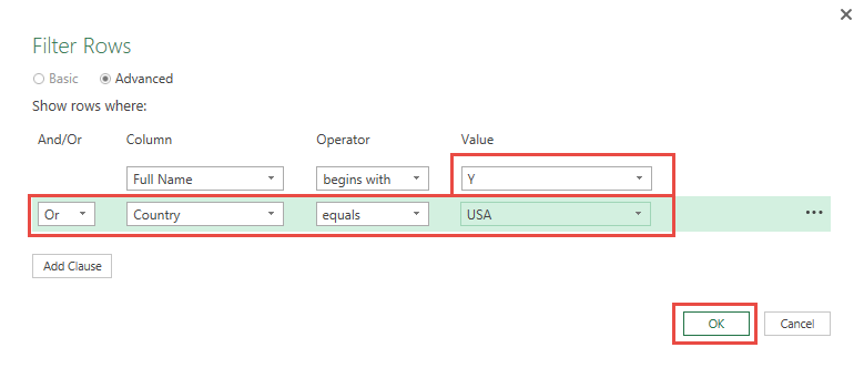 Filter Records Using Power Query or Get & Transform