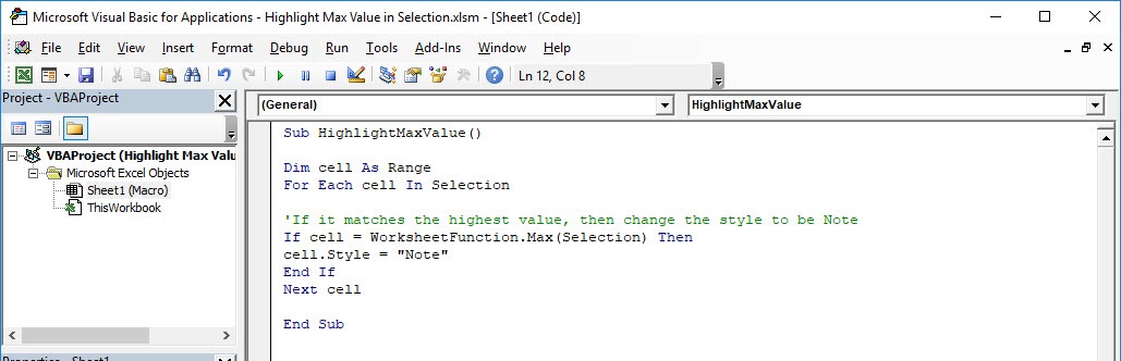Highlight Unique Values in Selection Using Macros In Excel
