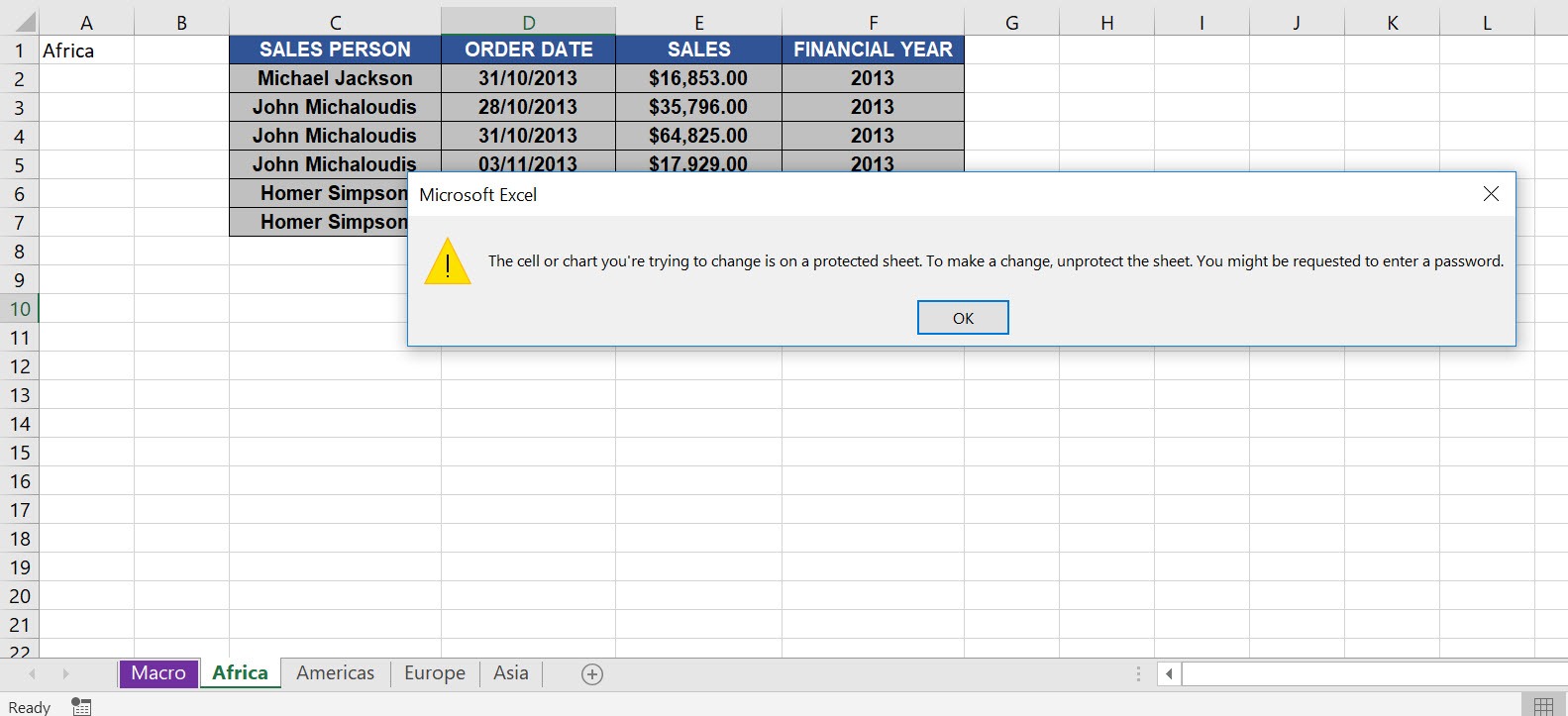 Protect All Worksheets Using Macros In Excel
