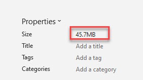 Reducing file memory