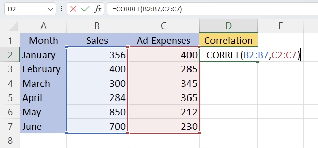 Correlation in Excel - With Examples!
