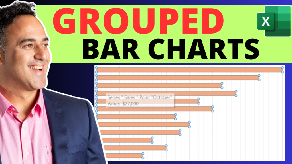 Grouped bar charts in excel