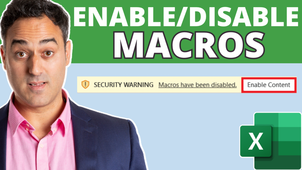 Enable or disable macros
