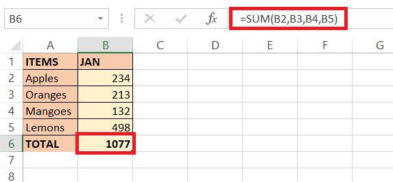 Sum Formula