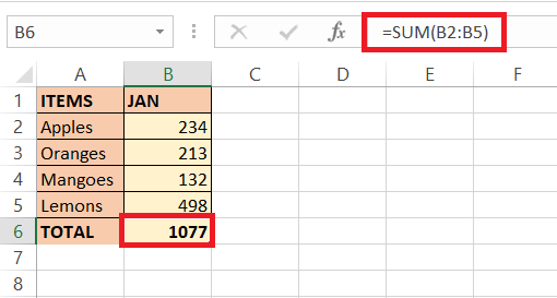 Sum Formula