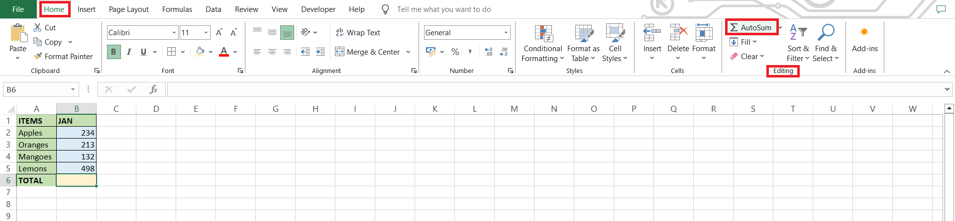 Sum Formula