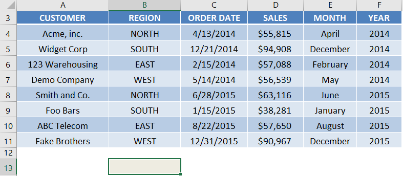 Drop Down List with Data Validation