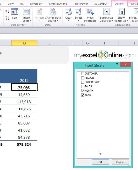 The Ultimate Guide to Excel Pivot Table Slicers | MyExcelOnline