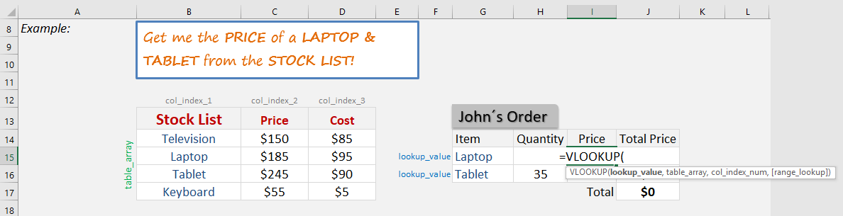 VLOOKUP formula