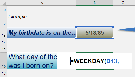 Weekday formula