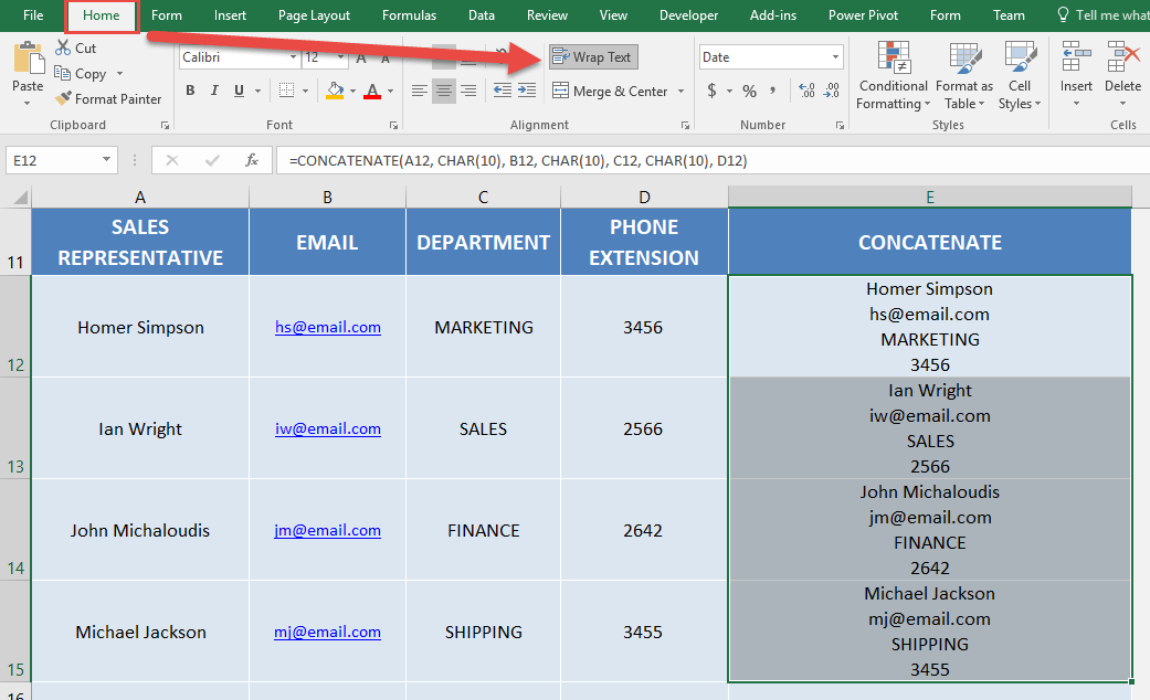 3 Quick & Easy ways to Concatenate Excel With A Line Break