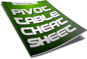 Pivot Table Cheat Sheet Transparent
