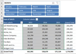 Color Scales in a Pivot Table | MyExcelOnline
