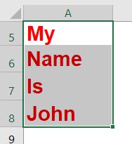 Excel´s Fill Justify Tool