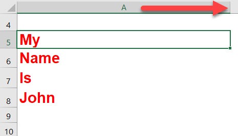 Excel´s Fill Justify Tool