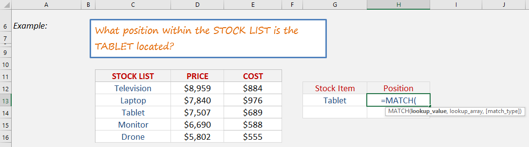 Match Formula