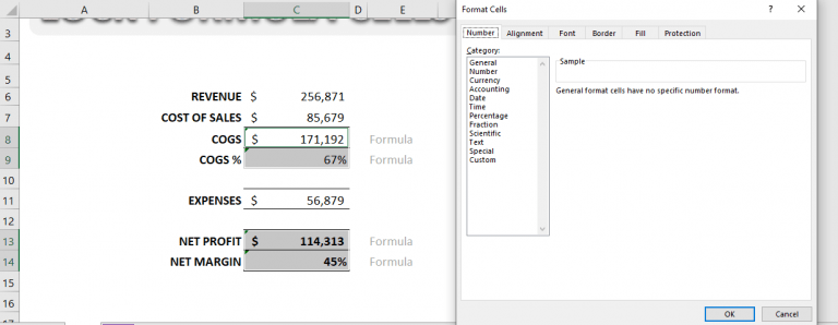 How to Lock Formula Cells in Excel | MyExcelOnline