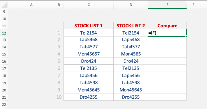 How to Compare Two Lists in Excel - Top 6 Methods