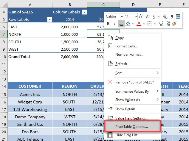 Sort Field List In a Pivot Table from A to Z