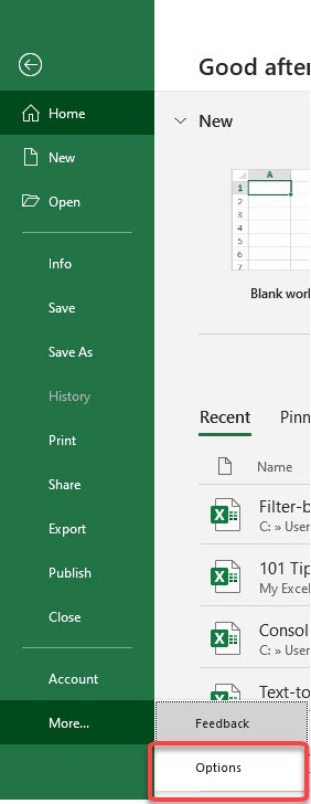 Excel Filter by Selection