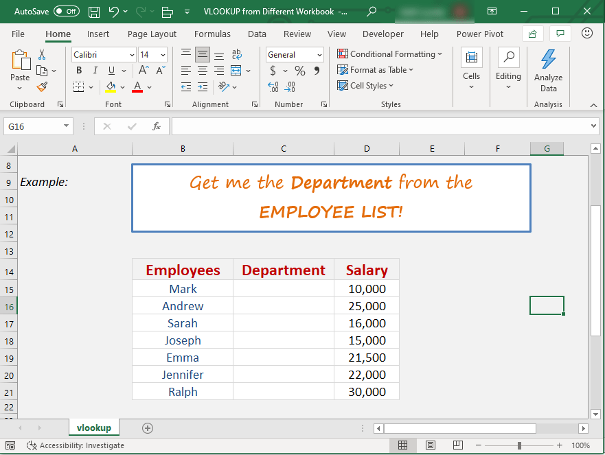  a VLOOKUP használata a lapok között / MyExcelOnline