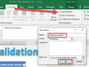 Dynamic Data Validation List | MyExcelOnline