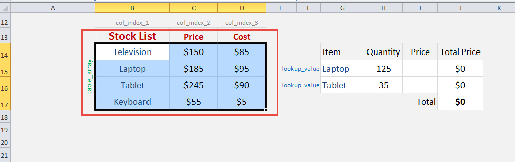 Excel Named range