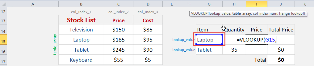 Excel Vlookup Named Range