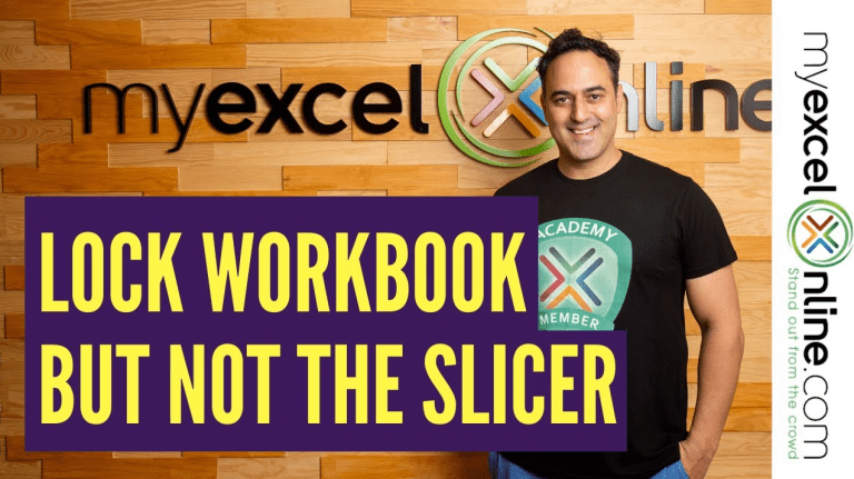 Lock the Excel Pivot Table but not the Slicer