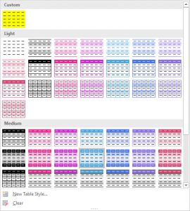 Extra Excel Table Styles | MyExcelOnline