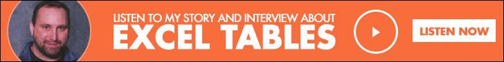 Zack Barresse Excel Tables Podcast