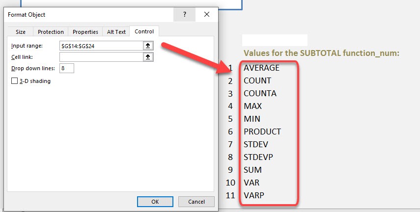 Summarize Data With Dynamic Subtotals