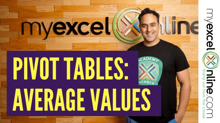 Show Averages With an Excel Pivot Table