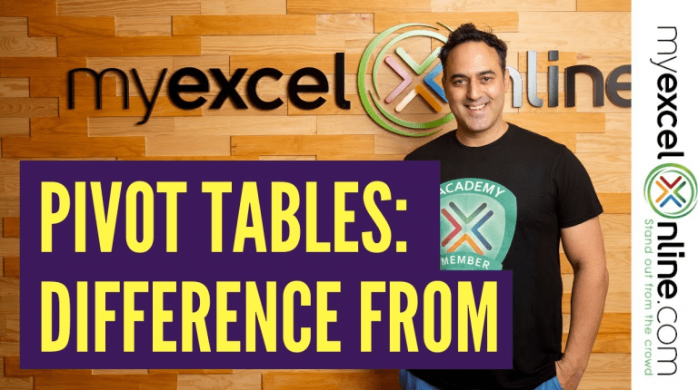 Show The Difference From Previous Months With Excel Pivot Tables