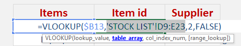 Excel Cell Reference