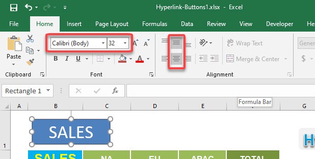 Excel Hyperlinks: Buttons | MyExcelOnline