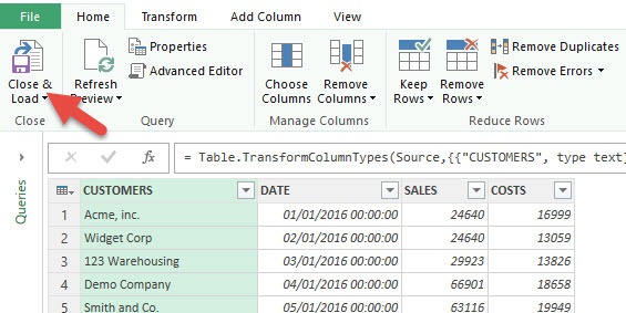 Consolidate Multiple Excel Sheets Using Power Query Append