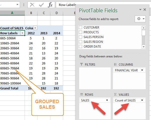 Count VS Sum in Pivot Tables