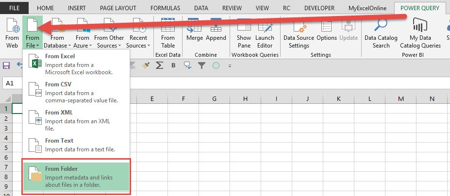 Consolidate Multiple Excel Workbooks Using Power Query