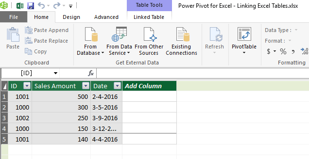 Linking Excel Tables 09