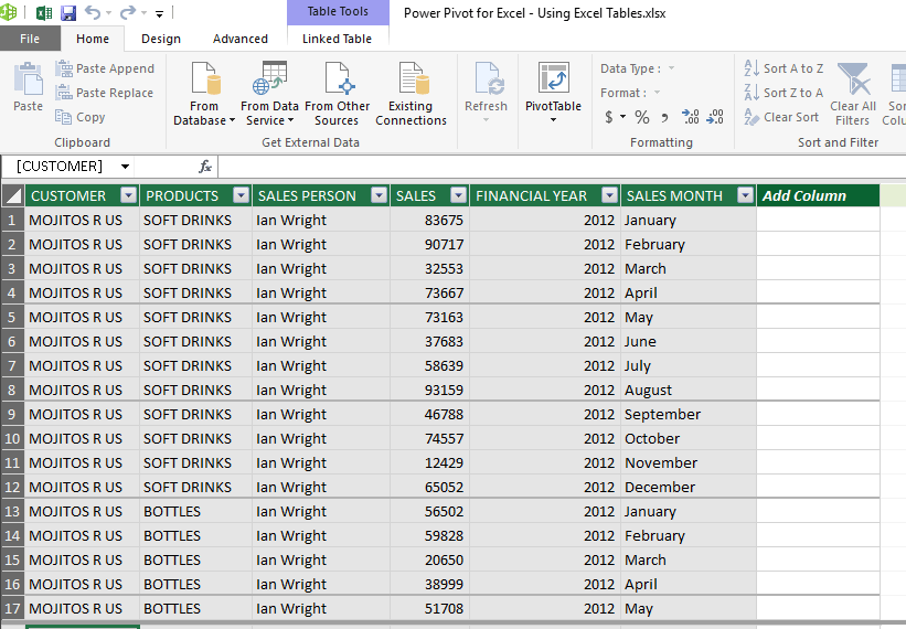 Using Excel Tables 04