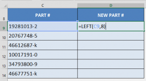 Extracting Data with Excel's LEFT Formula | MyExcelOnline