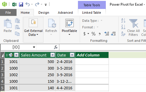 Using the Diagram View in Power Pivot
