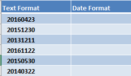 Flash Fill - Convert Text to Dates 01